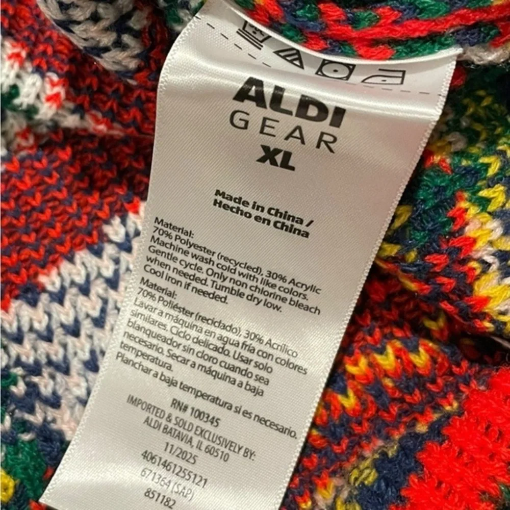 XL Aldi Christmas Sweater Adult Mens Ugly Nutcracker Green